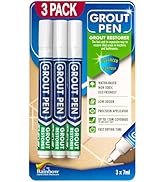 Grout Pen White Tile Grout Paint: Waterproof Grout Paint Pen, Whitener and Grout Sealer Marker fo...