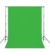 Easy-Going 6X9 FT Green Backdrop, Solid Background for Photo Studio, Non-Gloss Collapsible High D...