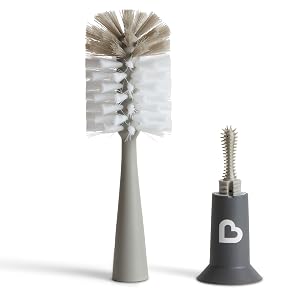 Modern Bristle Bottle Brush, Grey