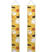 doginthehole Halloween Decortations Banner Halloween Hanging Banners Porch Sign Cute Spooky Ghost...