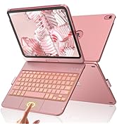aMZCaSE for iPad (A16) 11th 10th Generation Case with Keyboard, Touchpad & 360°Rotatable for iPad...