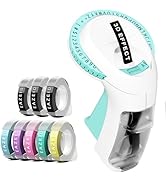 EazeID Embossing Label Maker with 8PK Macaroon Tapes, Retro Embossed Label Maker Vintage, Embosse...