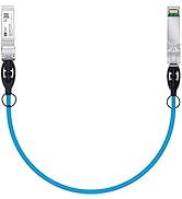 Blue SFP Cable, 10G SFP+ DAC, 0.5M, 10GBASE-CU Passive Direct Attach Copper Twinax Cable for Cisc...