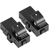 LCWRGS 2pcs 2pcs Passenger Power Window Switch Control Button Compatible with 2007-2013 Chevy Sil...