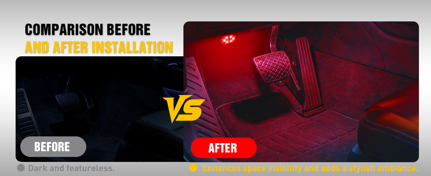 Nilight Wireless Magnetic RGB LED Interior Lights