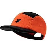 CLAPE Short Brim Baseball Cap, Winter Fleece Warm Unstructured 5 Panel Hat for Women Men Casual U...