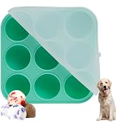 9 Cavities Silicone Dog Treat Mold with Lid for Woof Pupsicle & Power Chewer Pupsicle,Frozen Dog ...