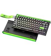 ATTACK SHARK R85HE Wired 75% RT Mechanical RGB Gaming Keyboard-Black Green | 8K Polling,0.005mm A...
