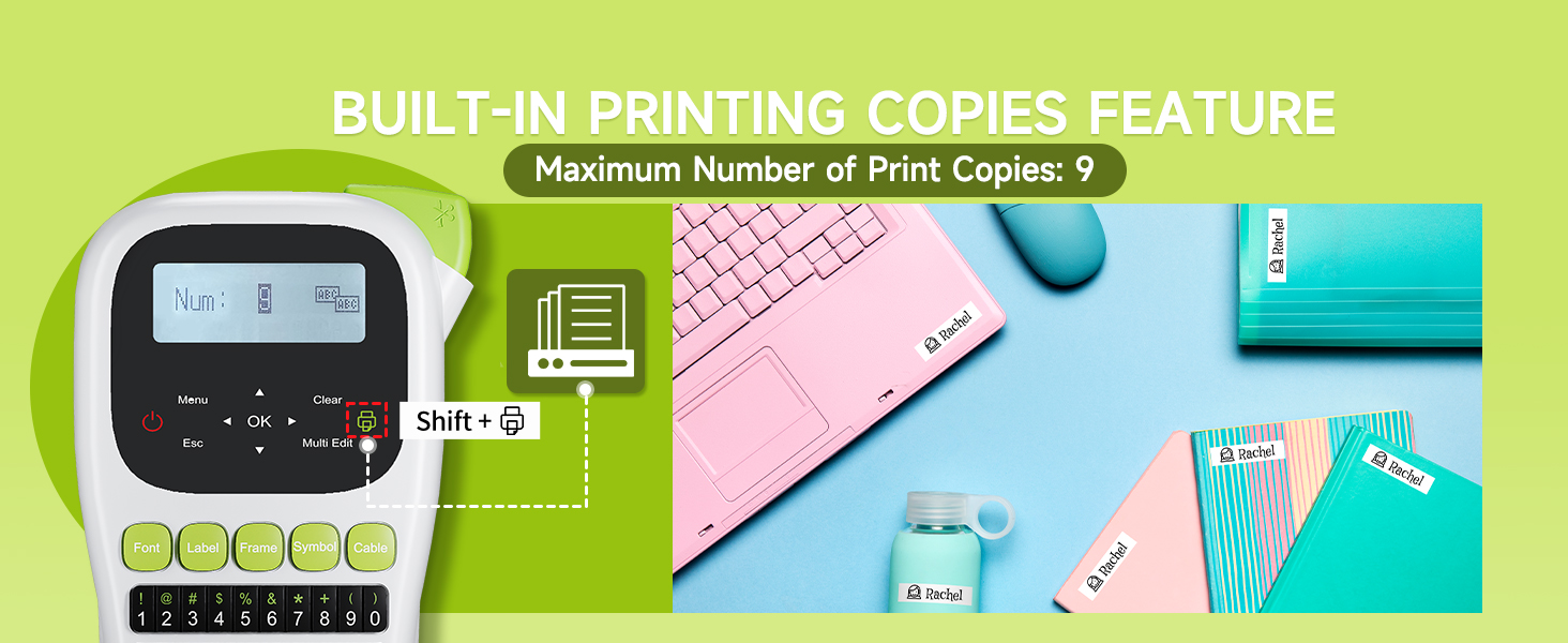 Vixic H1100 label makers best sellers with tape features copy up to print 9 same labels