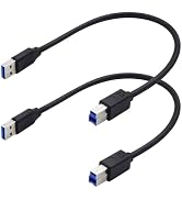 LANMINGLEL USB 3.0 Type B Printer Cable USB 3.0 Type A Male to Type B Male Plug High Speed Printe...