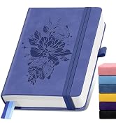 Lined Journal Notebook 365 Pages, A5 Leather Journals for Writing Women & Men, Hardcover Notebook...