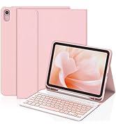 KBCASE for iPad Air 11 inch (M3/M2) 2025/2024 Case with Keyboard, Keyboard Case for iPad Air 5th/...