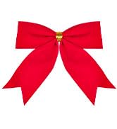 JOHOUSE 6PCS Christmas Wreaths Bows with Pinecones, Needles Xmas Decorations Bows 6 x 5.1 Inches ...