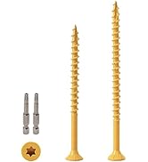 LIONMAX Deck Screws Assortment Kits 170PCS, 2Size Wood Screws Kits #10 x 3" 90PCS, 10 x 3-1/2" 80...