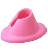 Zhuluck 1Pc Pink Soft Rubber Nail Polish Bottle Base Holder Support Stand Nail Art Organizer Disp...