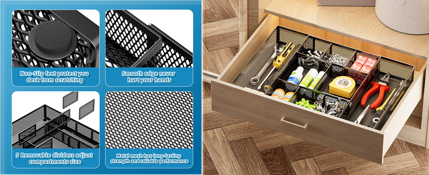 desk drawer organizer tray