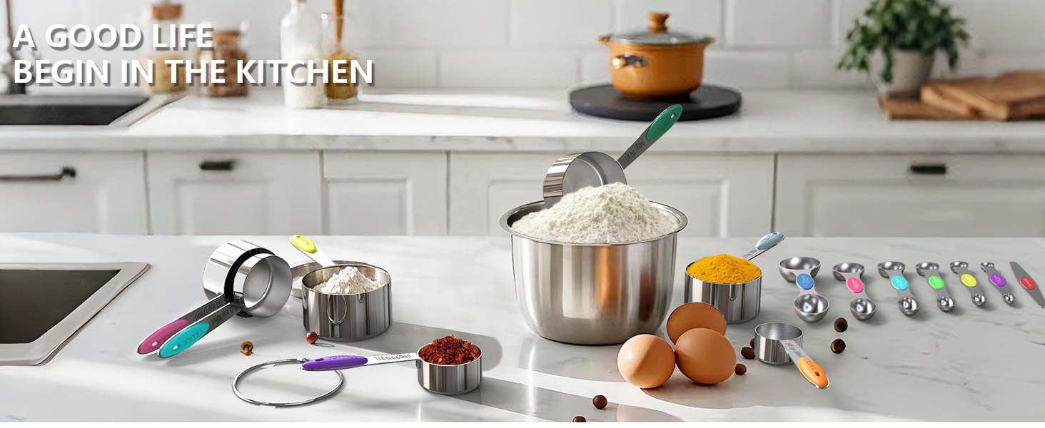 TILUCK Measuring Cups and Spoons