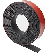 Adhesive Rubber Strips Neoprene Rubber Sheet, Solid Rubber Sheets Rolls for Pads, Crafts, DIY Gas...