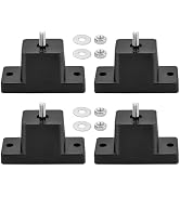 MAOPINER 4 Pack Rubber Vibration Isolator Mounting Bracket, Anti-Vibration Rubber Isolator Mounts...