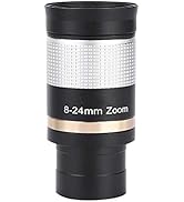 Maxmartt Telescope Eyepiece, 1.25in 8-24mm Zoom Eyepiece Multi Coated Optic Lens for Telescope