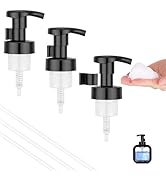 Segbeauty 3pcs Black Foaming Hand Soap Dispenser Bottle Pump Head, Foam Kitchen Soap Dispenser Pu...