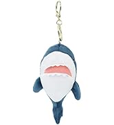 Zitokin Shark Plush Keychain Toys for Kids, 6" Inch Stuffed Shark Plushie Backpack Purse Pendant ...