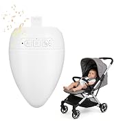 Rechargeable Pram Rocker with Soothing Music and Vibration,with Cry Activated Sensor & Minute Tim...