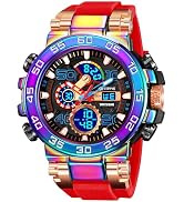 FANMIS Watch for Men,Tactical Military Sports Outdoor Analog Digital Watches Large Face 50M Water...