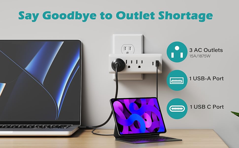 5 in1 Outlet Extender
