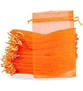 PMLAND 100 Pcs Organza Mesh Drawstring Bags 4 x 6 Inches/10 x 15cm for Jewelry Party Favors Gifts...