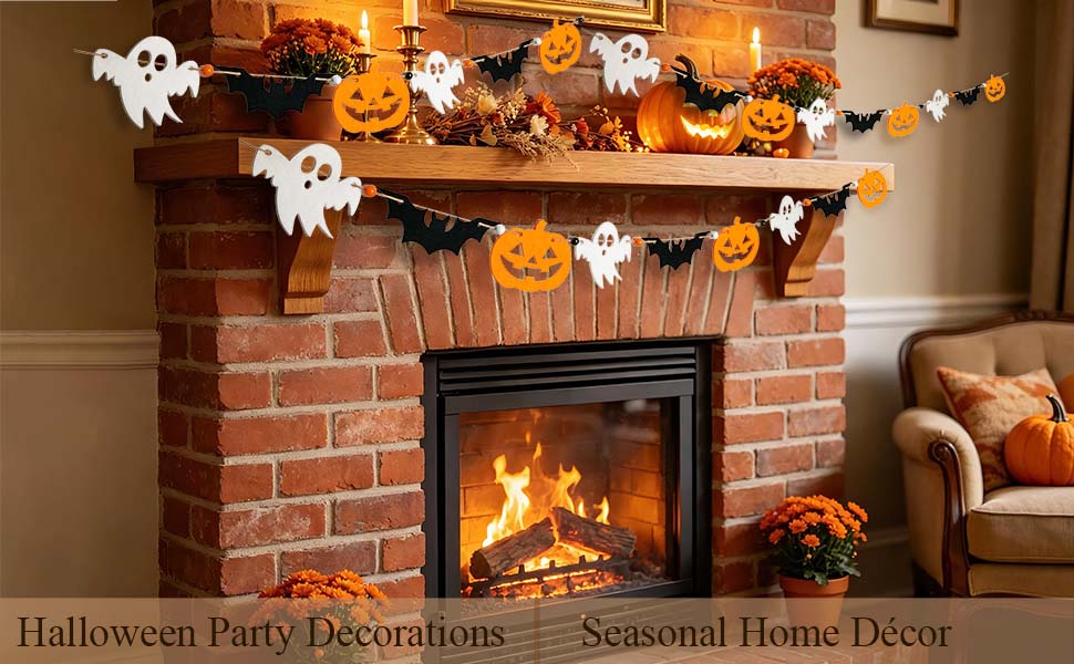 halloween felt garland