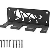 Kipika Versatile Wall Mounted Barbell Holder with Hooks Storage Rack for Barbell Bars Holds Under...