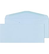 EnDoc #10 Colored Pastel Envelopes - 80 pack -Pastel Blue Color - Colored envelopes letter size f...