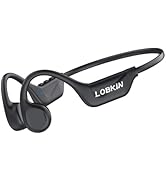 LOBKIN Bone Conduction Headphones Bluetooth 5.4 - Open Ear Headphones Wireless with Mic, IPX5 Wat...