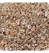XIANNVXI Black Letter Beads 1500 Pcs Gold Beads Alphabet Beads for Friendship Bracelets Neckalce ...