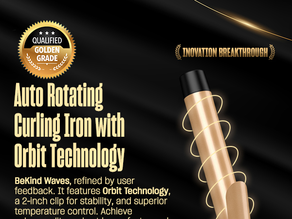 Auto Rotating Curling Iron with Orbit Technology