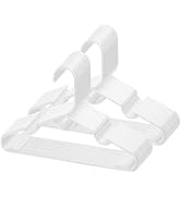 trusir Kids Plastic Hangers, 100 Pack, 11.5 Inch, White, Ideal for Closet, Baby and Toddler Clothes