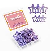 JASVERLIN 36 Pcs Star Hair Clips, Y2k Cute Snap Barrettes for Women Thin Thick Hair, Colorful Kaw...
