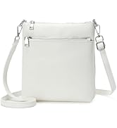 Leather Small Crossbody Bags for Women Travel Phone Cross Body Wallet Purses Lightweight with Adj...