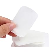 Labriciyon 500 Pieces White Portable Disposable Paper Soap Sheets for Travel and Outdoor Use