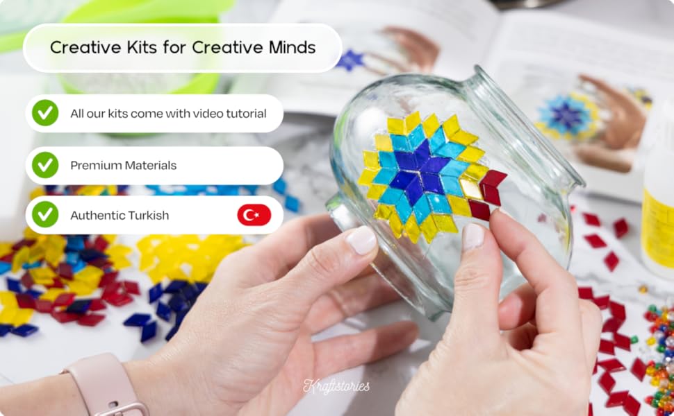 Turkish mosaic lamp making kit