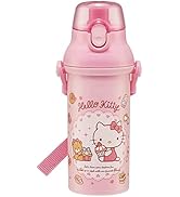 Hello Kitty Plastic Water Bottle with Strap 16.23oz -Sweets