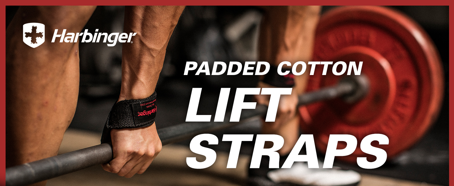 Harbinger Padded Cotton Lift Straps