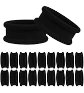 Black Hair Ties for Women Girls, Big Hair Scrunchies Elastics Bands Elastic Hair Tie Ropes Ponyta...