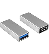 Duttek USB C Female to USB A Female Adapter, USB C Female to USB 3.0 Female Adapte, Double-Side T...