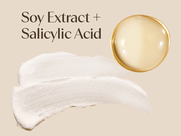 soy extract and salicylic acid face scrub