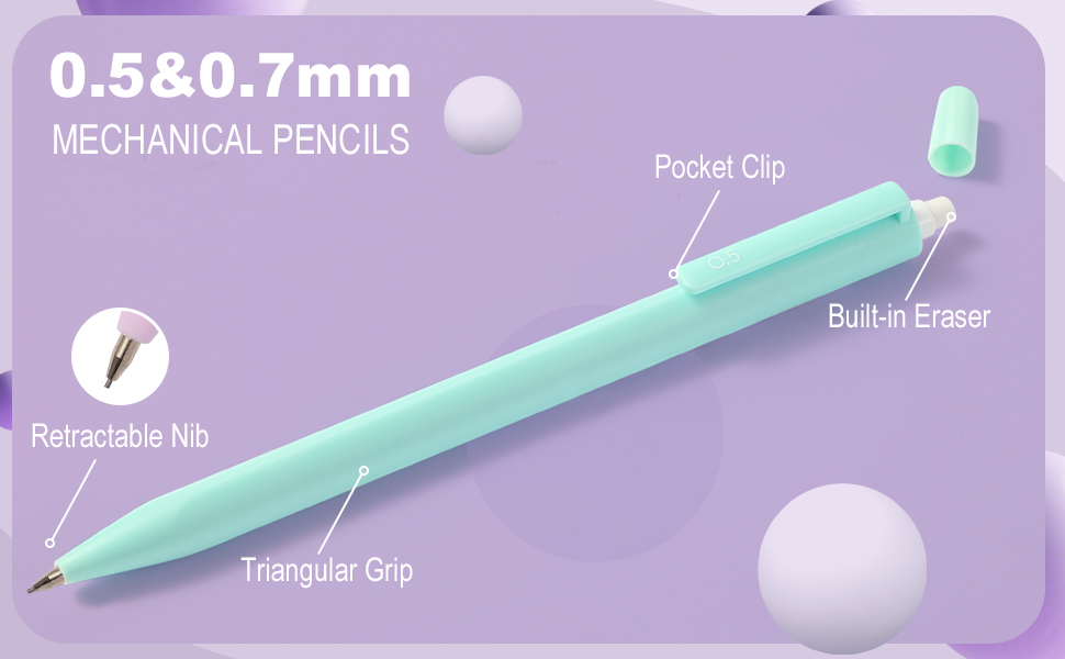 A+2 Mechanical pencils 0.5&0.7mm