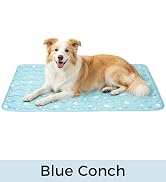 Blue Conch dog cooling blanket