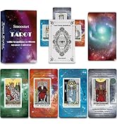 Smoostart Tarot Cards with Meanings on Them, Tarot with Guidebook for Beginners, Keywords, Elemen...