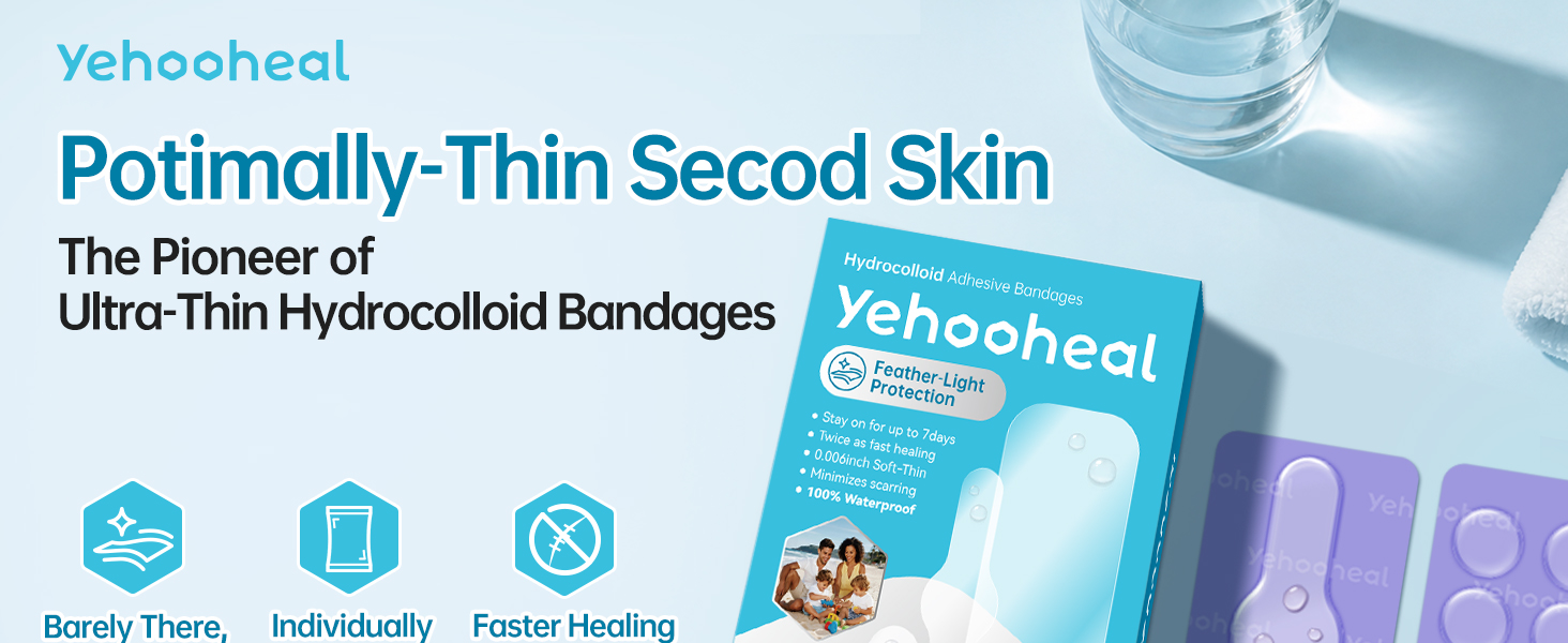 Second Skin Hydrocolloid Bandages